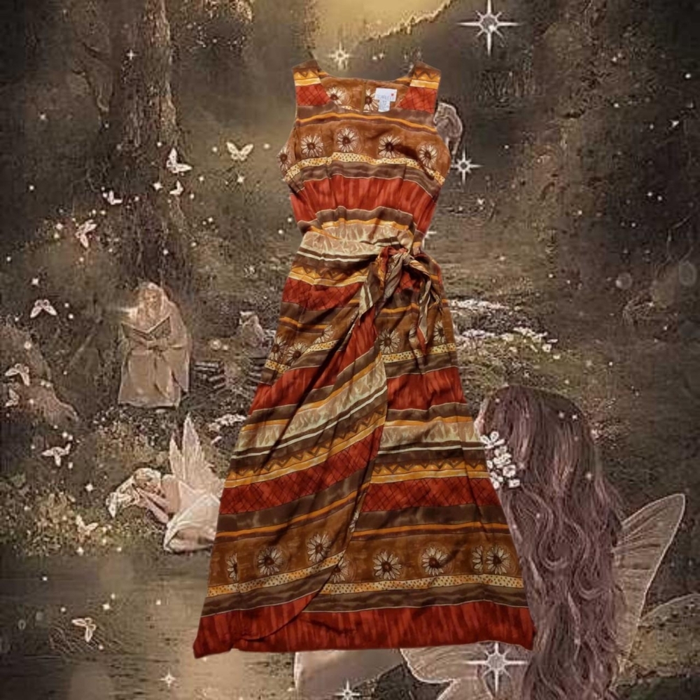 Scarlett bohemian sunflower dress